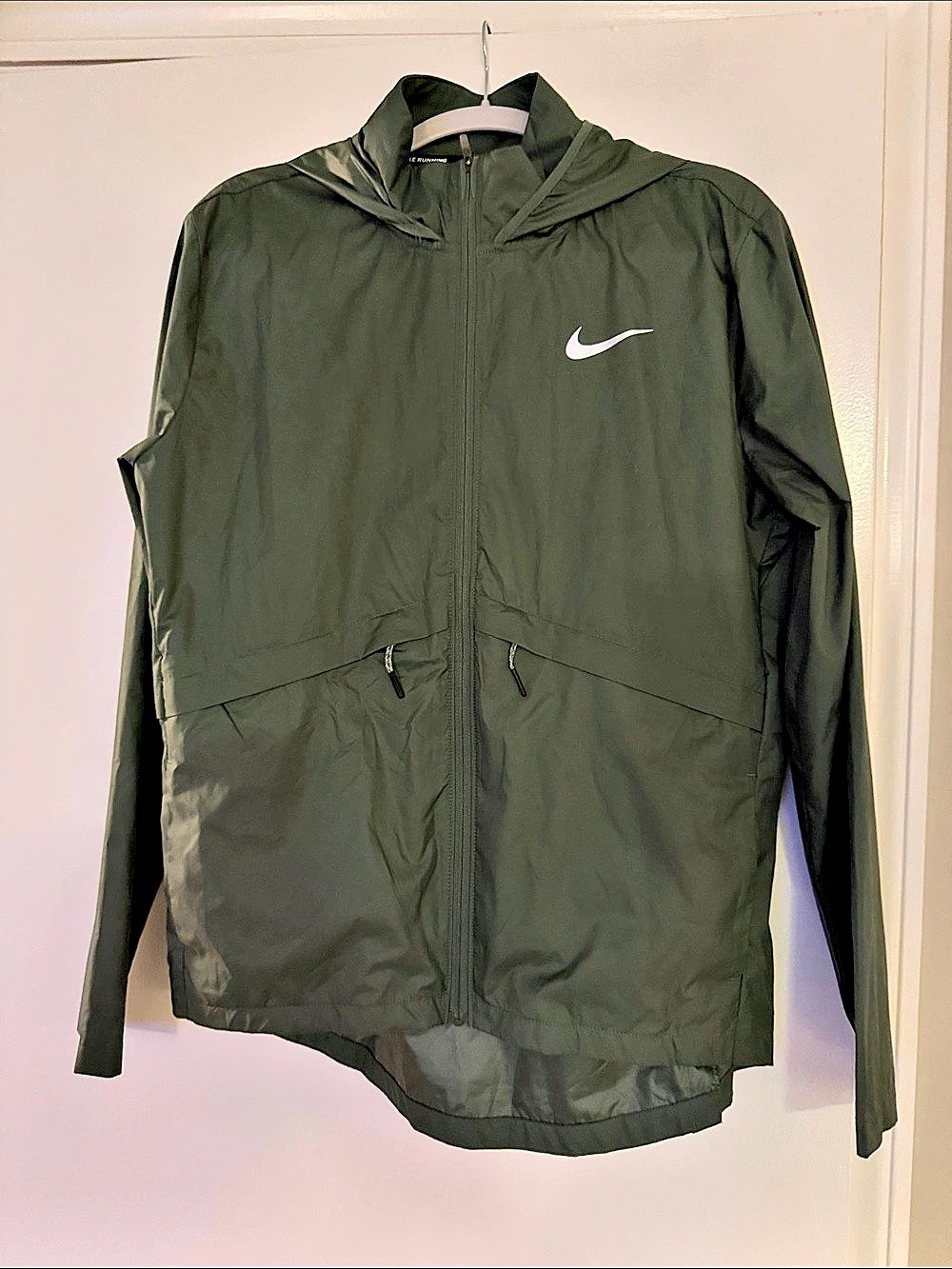 Nike Miler Repel Running Jacket Green Medium